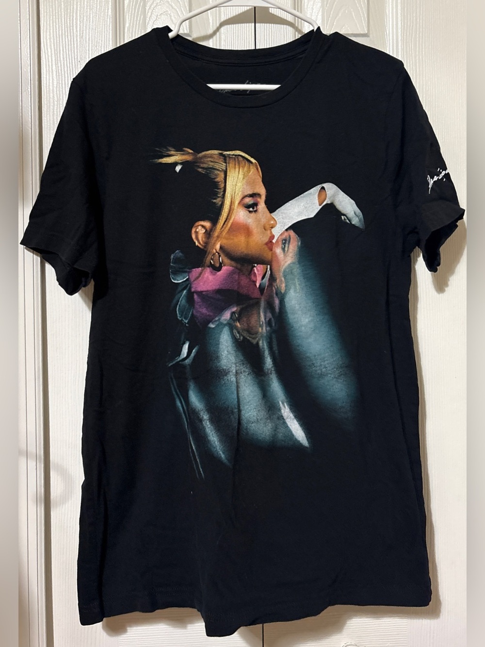 Dua Lipa Future Nostalgia Tour T Shirt Official Tour Merch Size Large Black